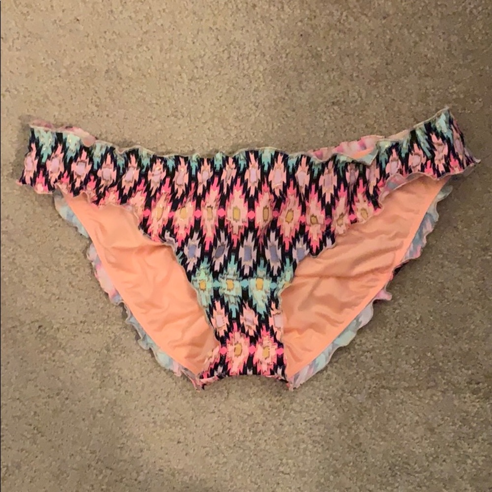 Victoria Secret Aztec Ruffle bikini bottom